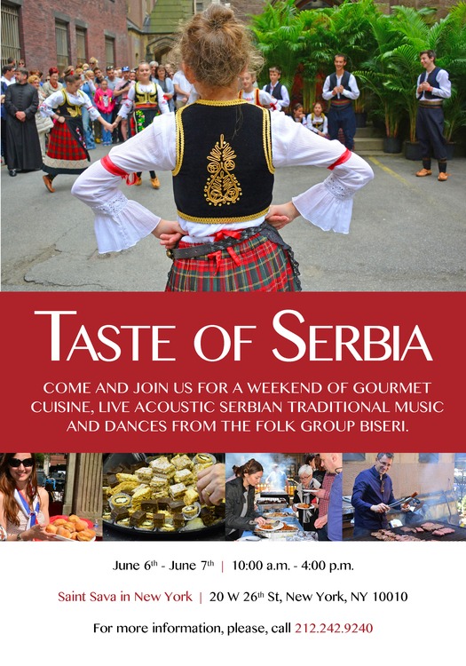 Taste of Serbia Festival – June 6th and June 7th, 2015