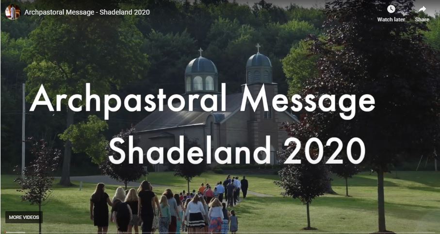Archpastoral Message – Shadeland 2020
