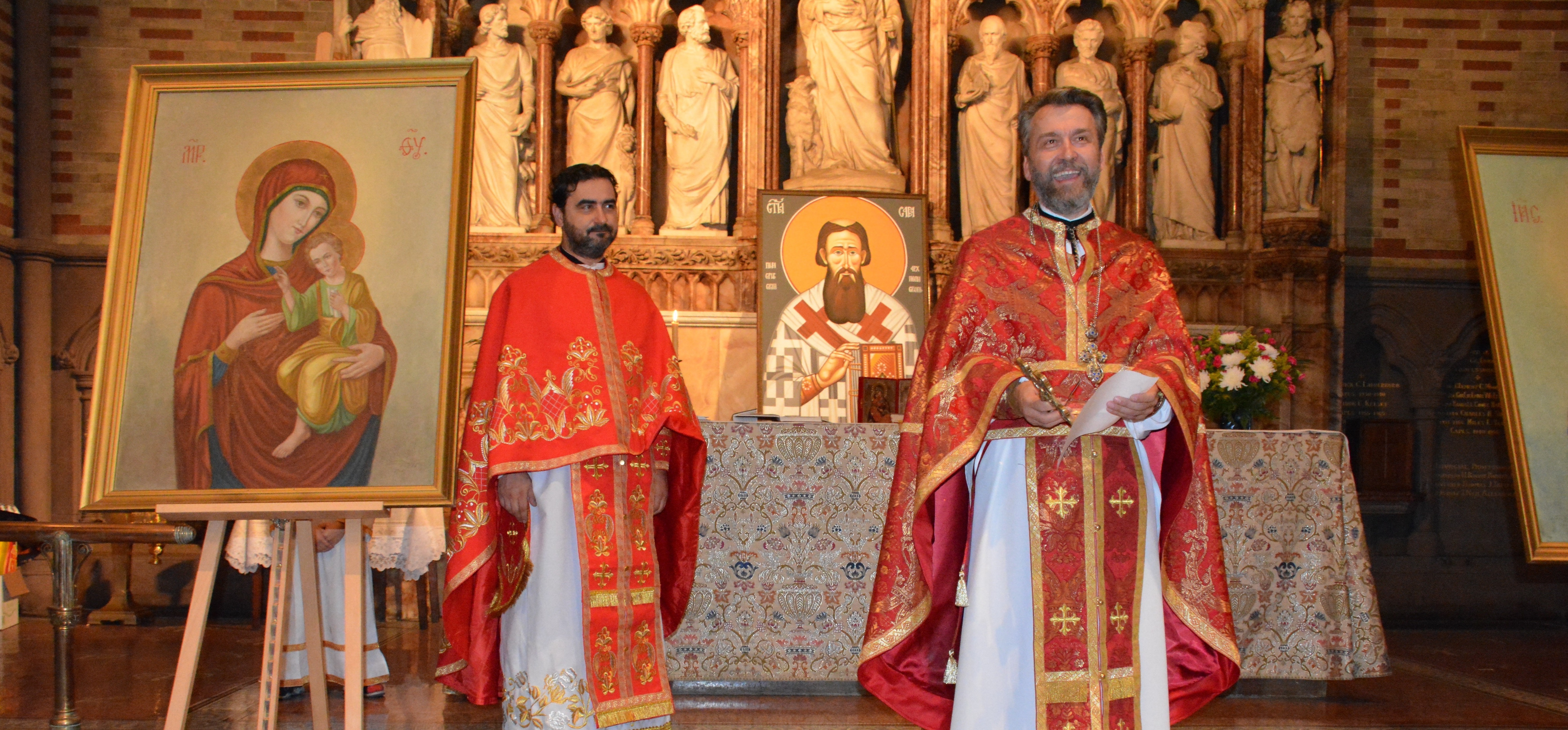 Today’s debut service by our new parish priests, Father Živojin and Father Vladislav – August 21, 2016