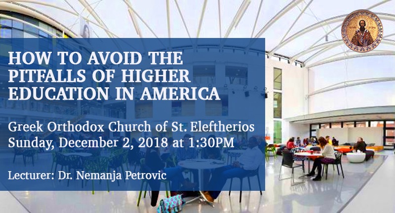 A Seminar: How to Avoid the Pitfalls of Higher Education in America – December 2, 2018