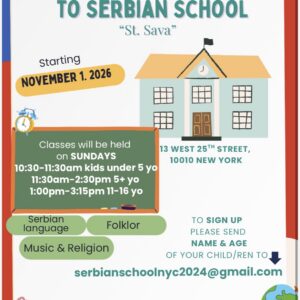 Welcome to Serbian school St. Sava